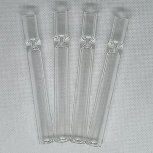 Filtro de vidro Fumando tubo transparente de pirex grosso de uma alça de hitter unha Tubacco Herb Suporte de erva Rolling Dicas de Steamroller