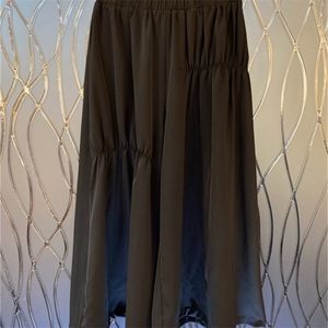 Spring and Summer New Women's Elastic Waist Decoration Solid Wild Wide Leg Pants Casual Pants 403 T200422