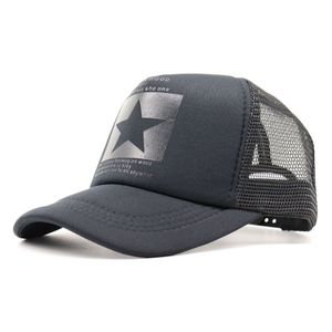 Stingy Brim Hats Summer Pentagram Net Cap Couple Style Letter Baseball Caps Outdoor Sports Mesh Breathable Flat hat
