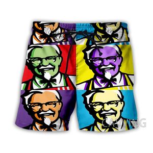 Men's Shorts Fashion Women/Men's 3D Print Funny KFC Summer Beach Streetwear Men Quick Dry Vacation Casual ShortsMen's