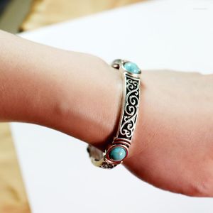 Beaded Strands Vintage Turquoises Jewelry Natural Stone Bracelets Elegant Bangles For Women Men Party GiftsBelts Lars22