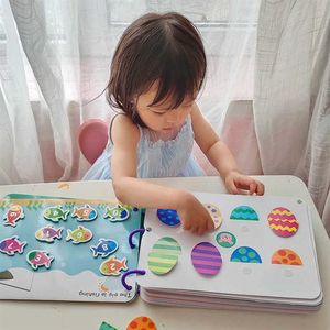 Quiet Busy Book Montessori Toys for Toddler Preschool Activity Binder Busy Board Autism Early Educational Learning Toys For Baby318W