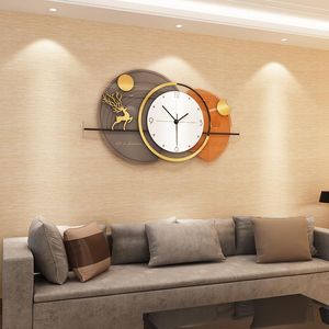 Wanduhren 3D Große Uhr Wandbild Moderne Licht Luxus Acryl Mute Wohnzimmer Hintergrund Restaurant Dekorative RoundWall