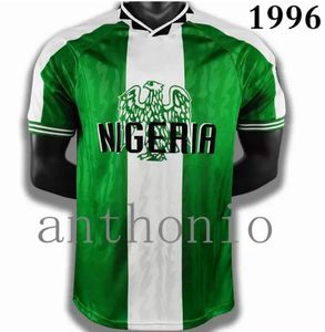 1996 Nigeriade Retro Soccer Jerseys Okocha Kanu Oliseh Dosu Maillot de Foot Kits Futbol Jersey Home 1998 Camisa Camisetas Away Size Size S-XXL Kit Thailand