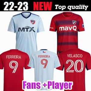 Mayo Tişörtleri toptan satış-2022 MLS FC Futbol Forması Adam Tessmann Pepi Jara Ferreira Mavi Topluluk Kiti Çoğaltma Fanlar Jersey Pomykal Futbol Tişört