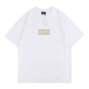 22ss High Street Ins Tide Marca Kith T-shirt da uomo Classic Letter Print Tee Uomo e donna T-shirt da coppia allentata Girocollo a maniche corte Q4