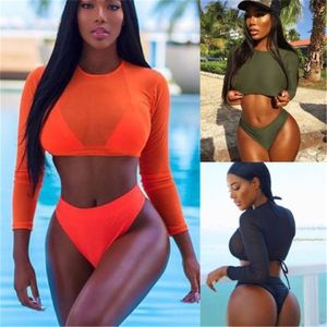 Womens Swimsuit Sexy Bikini Set Triangle ThreePiece Bandage PushUp Swim Bathing Suit Beachwear Brazilian Swimwear 220620