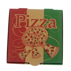 Partihandel Eco Friendly Pizza Packaging Boxes High Quality Food Box Package Inch Cardboard Paper Flexo Printing Worrugated Carton Box