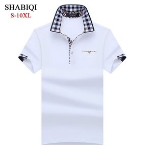 Shabiqi Classic Brand Men Shirt Polo Shird Shirt Sleeve Sカジュアルプラスサイズ6xl 7xl 8xl 9xl 10xl 220727