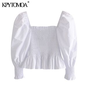 Kpytomoa Женщины сладкая мода эластичная укороченная укороченная блуз
