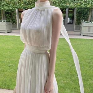 Günlük elbiseler bodycon seksi parti saten ipek y2k beyaz elbise kadınlar için kısa kollu bir omuz yüksek bölünmüş bandaj uzun 2022 yaz