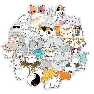 新しいセクシーな50pcsかわいい猫動物グラフィティステッカー漫画デカールキッズクラシックおもちゃdiyギター荷物スーツケースラップトップバイクウォールステッカー