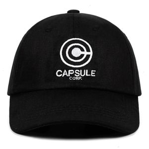 Capsule Corp. Dad Hat Anime Song100コットン刺繍スナップバックユニセックス野球帽子男性の休日