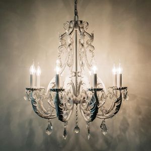 Kolye lambaları Özel Fransız Stil Retro Beyaz Vintage Kristal Avize Amerikalı Basit Çocuklar Prenses Dekoratif Demir Chandelierpendent