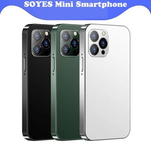 Unlocked SOYES D13 Cell Phone Mini 3G 4G LTE Dual SIM Cards Type-C 900mAh LED Light SOS Super Fashion Small Mini Card Children MobilePhone Celular For Kids