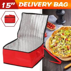 Storage Bags 1pc Delivery Bag Pizza Food Thermal Waterproof Insulated Cooler Portable Lunch Ice Pack Folding Picnic FoodStorage