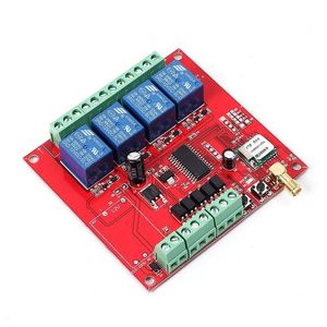 Circuiti integrati DC 9-38V Wifi Relè Switch Modulo relè di rete per telecomando multicanale per telefono cellulare con antenna Wireless Smart Home wk4