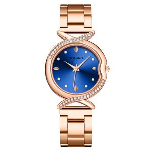 Lüks Montre Quartz Whates Womens Çelik kayış saati Moda Bilek saatleri Kadınlar için Y0455