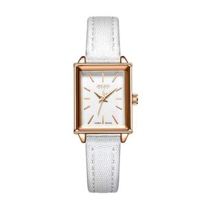 Relógios de pulso as mulheres minimalistas de retângulo Ultra Fin Dial Satis Watches Band Leather Literary Antique Quartz Watch Relogio femininawristwa