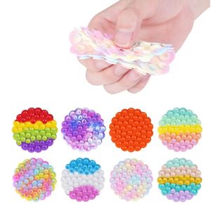 Fedex Fidget Antistress Toy For Children Silicone decompression toy Suction Cup Round Pat Pat Sheet Kids Stress Squeeze Fidgets Gifts