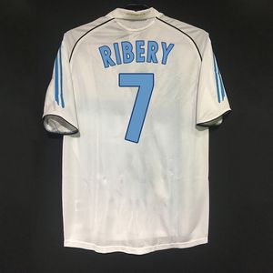 Retro 2005/06 Marselha Soccer Jerseys Ribery Nasri Vintage OM Shirts Classic Kit