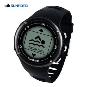 サンロードGPSスマートメンデジタルウォッチランニングスポーツスイムハートレートマラソントライアスロントレーニングコンパス防水腕時計270C