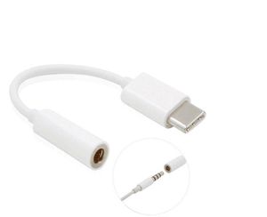 USB-adapter Typ-C till 3,5 mm Ljudhögtalare Kvinna hörlurar Mikrofon Headset Jack Covertor Cable för Xiaomi