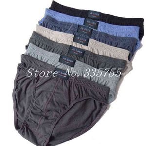 10st/lot män plus-storlek underkläder manliga tunna trosor Sexig andningsbar bomullsunderbyxor M-5XL T220816