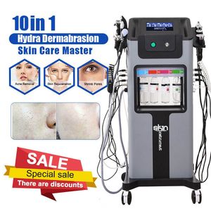H￶gfrekventa maskiner Deep Cleaning Vacuum Skin Cleaning Device 10 In 1 Hydra Dermabrasion Ansikte Peel Machine Jet Peel