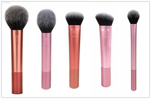 Verklig expert ansikte makeup Single Brushes Face Foundation concealer Contour Bronzer Seting Powder Sculpting Brush Essential Cosmetics Beauty