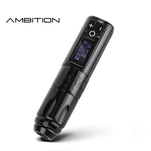 Ambition Soldier Pro Wireless Tattoo Pen Machine Portable Equipment Equipment Litthium Battery Core DC Motor для реализма Artist 220617