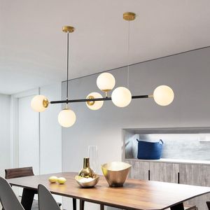 Pendant Lamps Modern Simple Magic Bean Chandelier Nordic Restaurant Led Hanging Lamp Personalized Luxury Creativity Dining Bar Long LightPen