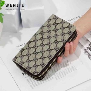 New Style Wallet double zipper flower handbag women's long large capacity mobile phone bag Coin purses wallet Purses_7DV4