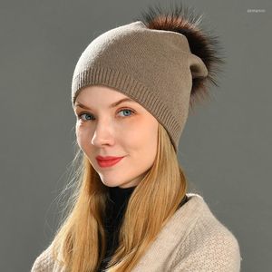 Czapki czapki/czaszki hurtowy prawdziwy szop szopa furtka knited kapelusz kobiety czapki kaszmirowe zima dziewczyna bawełna czaszki wełna beanie delm22