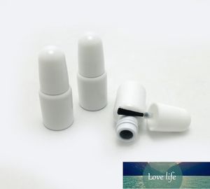 3ml Mini Nail Polish Bottle White Glass Packing Bottle with Black Brush Cap Cosmetic Container Separate Bottle