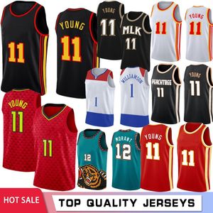 Jersey Ja 12 Morant Men s Zion Trae 1 Williamson 11 Young 23 Stock S-xxl Hot