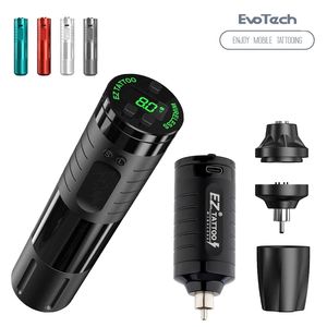 EZ EvoTech Wireless Battery Tattoo Pen Machine Intelligent Chip Rotore esterno personalizzato Brushless 220617