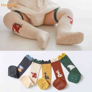 Herbst Baby Über Knie Hohe Strümpfe Winter Gekämmte Baumwolle Infant Kinder Kinder Nicht-slip Untere Etage Socken Abgabe L220716