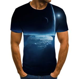 Four Seasons Selling Cosmic Star Print Top Kurzärmliges Top-Design Einfachheit Weiche Passform Leicht übergroßes T-Shirt 220704