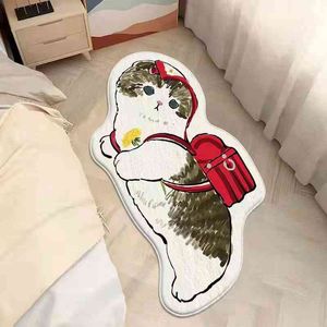 Ins Toilet Bathroom Floor Mat Household Absorbent Non Slip Carpet Bedroom Girl Bedside Plush Pet