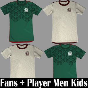 Futbol Mexique achat en gros de 2022 Mexique Jerseys Soccer Jerseys Lozano Chicharito Version Football Shirts Fans Dos Santos Kits Mexique Jersey Hommes Equipement pour enfants Jimenez Camiseta de futol