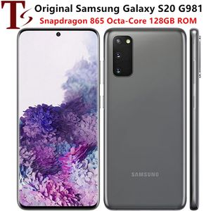 Yenilenmiş Samsung Galaxy S20 G981U G981U1 128GB 12GB Kilitli Orijinal Cep Telefonu Sekiz Çekirdeği 6.2 