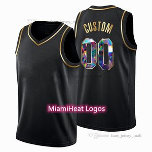 Tryckt anpassad DIY Design Basketball Jerseys Anpassning Team Uniforms Skriv ut Personliga Brev Namn och Nummer Mens Kvinnor Kids Ungdom Miami 101112