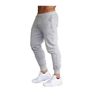 joggers män pantalon fasta svettbyxor grå tunna mager byxor ropa hombre spårdräkt avslappnad byxor gym spodnie dresowe fitness 220509