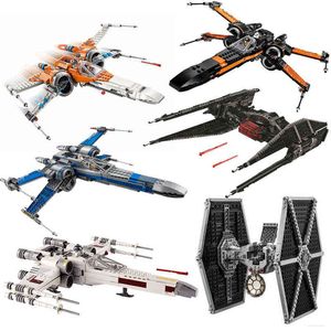 Skywalker Saga Yıldız Planı 75102 75149 75211 X Kanat Klon Savaşları Poe's X Tie Fighter 05004 Bina Taşları Oyuncak MJDZSW