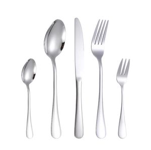 Gold Silver Stainless Steel Flatware Set Food Grade Silverware Cotest Set redskap Inkludera knivgaffel Teskoon SN4519