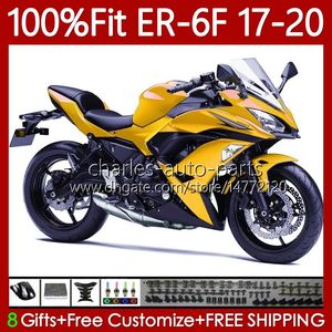 OEM Fairings For KAWASAKI NINJA 650R Golden black ER6 F ER 6F 650 R ER-6F ER6F 17 18 19 20 Bodywork 137No.33 ER6-F 2017 2018 2019 2020 650-R 2017-2020 Injection Mold Body Kit