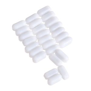 Forniture da laboratorio 25pcs Laboratorio chimico PTFE agitatore magnetico agitatore barra di agitazione, colore bianco