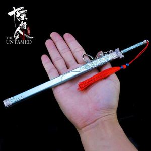 Mo Dao Zu Shi Anime Espada Arma Llavero Cosplay Wei Wuxian Lan Wangji Gran Maestro del Cultivo Demoníaco Chen QingLing Llavero G220421