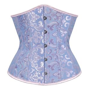 Seksi korse Underbust Bel Cincher S Gotik Top Bustier Plus Boyut Corpete Korpete Siyah Beyaz Kırmızı Mavi S 6XL 220524